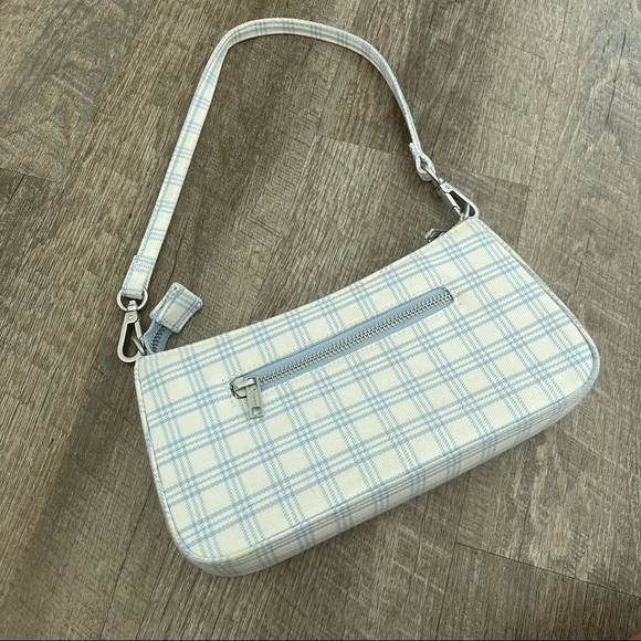 Brandy Melville Handbags - Brandy Melville blue plaid shoulder bag